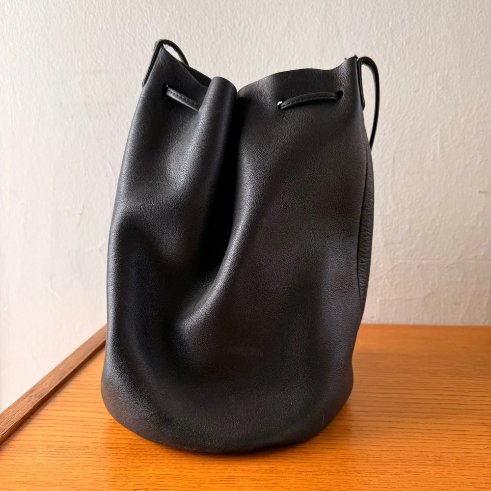 Baggu Leather Bucket Bag - Picture 3 of 7